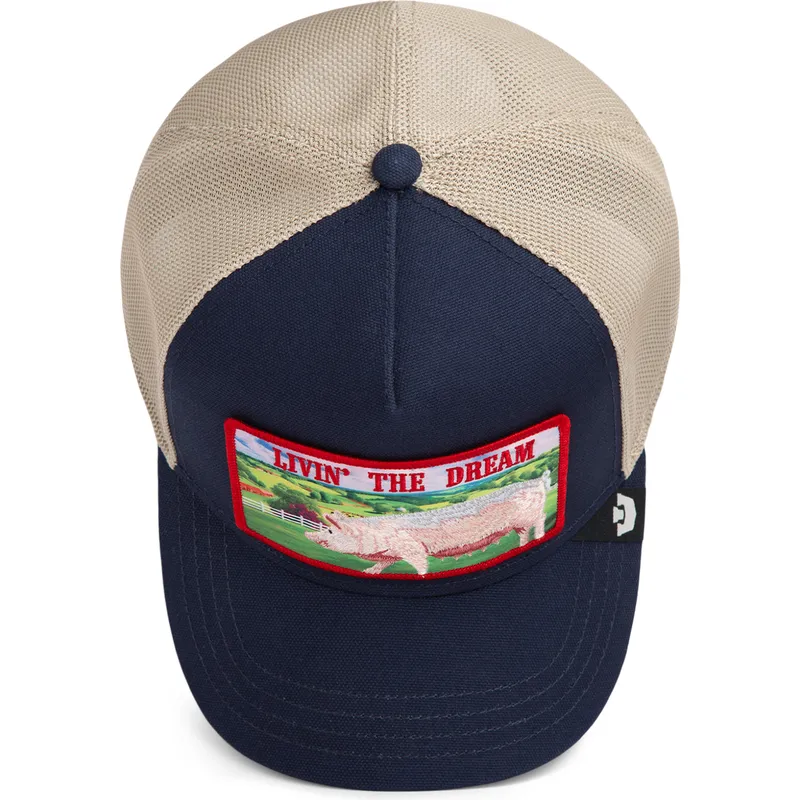 goorin-bros-pig-livin-the-dream-greener-grass-the-farm-navy-blue-trucker-hat