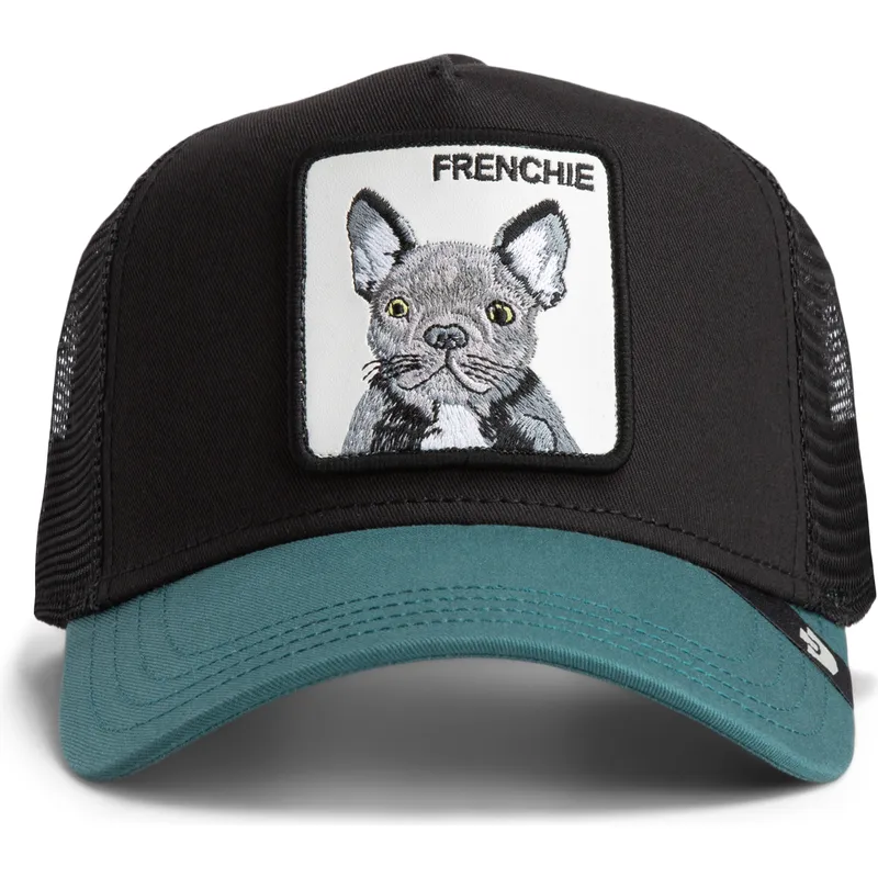 gorra-trucker-negra-y-verde-perro-bulldog-frances-frenchie-the-farm-de-goorin-bros