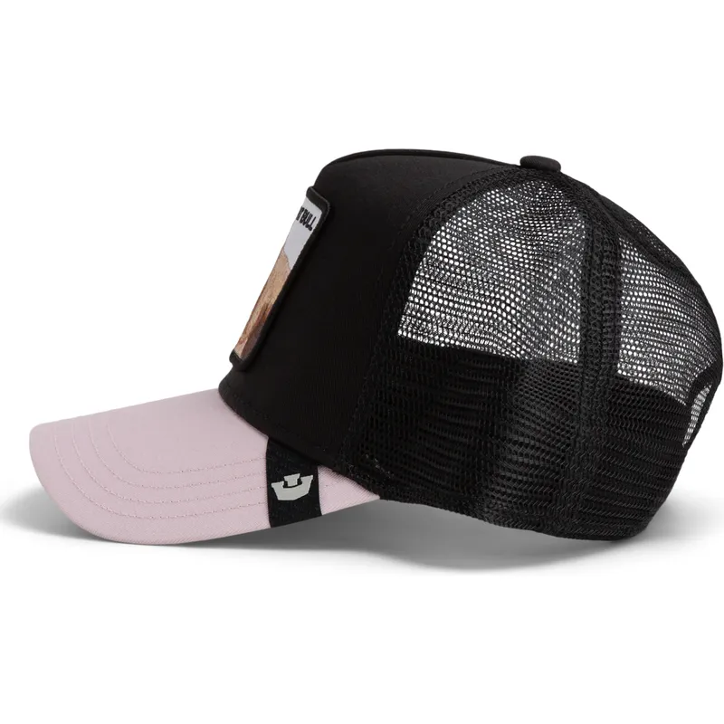cappellino-trucker-nero-whisper-the-pitbull-the-farm-di-goorin-bros