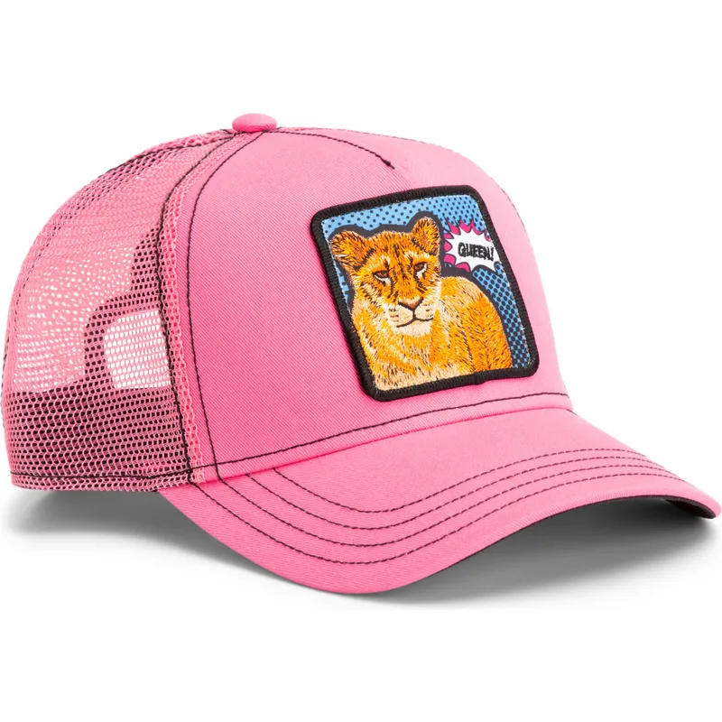 casquette-trucker-rose-lionne-queen-pop-art-2-the-farm-goorin-bros