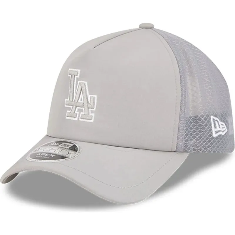 cappellino-trucker-grigio-9forty-apex-batting-practice-dei-los-angeles-dodgers-mlb-di-new-era