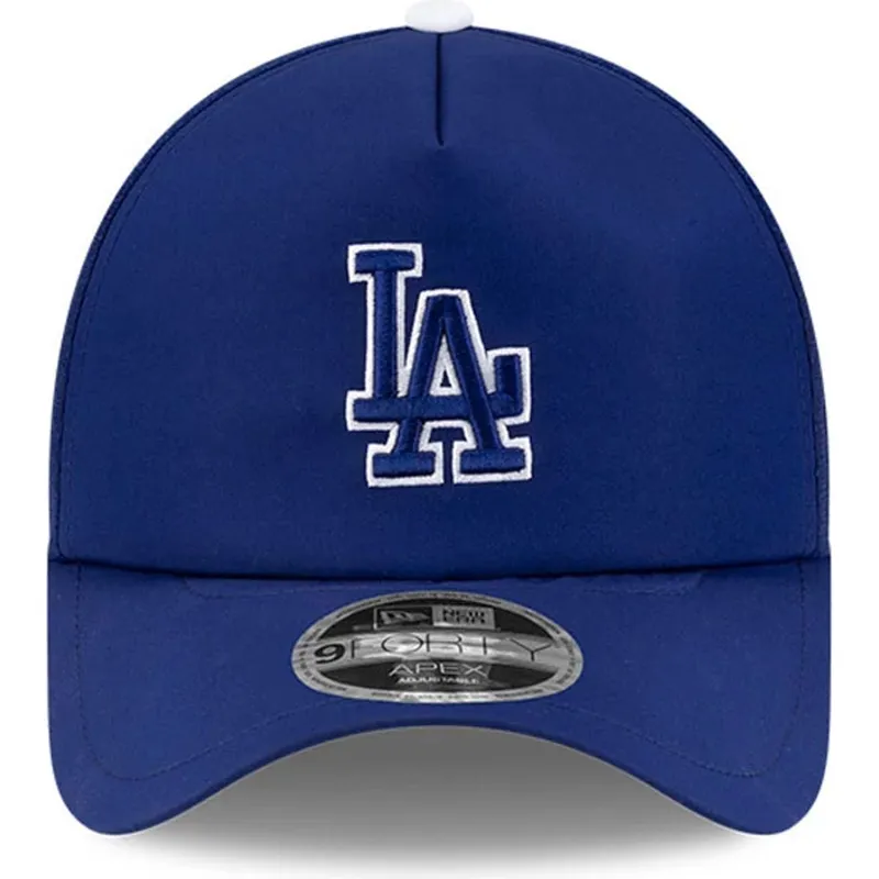 blaue-trucker-kappe-9forty-apex-batting-practice-der-los-angeles-dodgers-mlb-von-new-era
