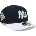 cappellino-curvo-blu-marino-e-bianco-aderente-59fifty-spring-training-di-new-york-yankees-mlb-di-new-era