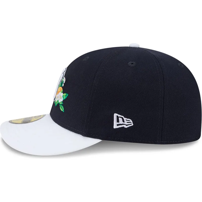 cappellino-curvo-blu-marino-e-bianco-aderente-59fifty-spring-training-di-new-york-yankees-mlb-di-new-era