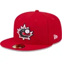 gorra-plana-roja-ajustada-59fifty-canada-2026-world-baseball-classic-de-new-era