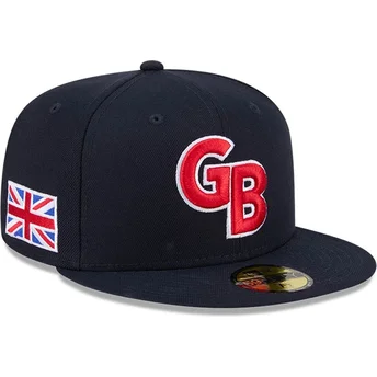 Granatowa dopasowana czapka z daszkiem 59FIFTY Great Britain 2026 World Baseball Classic New Era