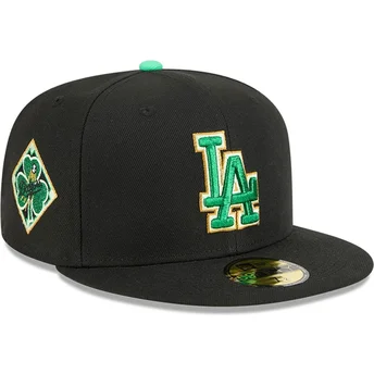 Czarna dopasowana czapka z daszkiem 59FIFTY Saint Patrick's Day Los Angeles Dodgers MLB New Era