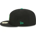 cappello-piatto-nero-aderente-59fifty-saint-patrick-s-day-dei-new-york-yankees-mlb-di-new-era