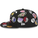 cappello-piatto-nero-aderente-59fifty-all-over-di-nba-di-new-era
