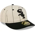 gorra-plana-beige-ajustada-59fifty-retro-crown-linen-de-chicago-white-sox-mlb-de-new-era