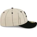 cappello-piatto-beige-chiuso-59fifty-retro-crown-linen-dei-chicago-white-sox-mlb-di-new-era