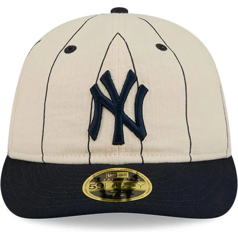 gorra-curva-beige-ajustada-59fifty-retro-crown-linen-de-new-york-yankees-mlb-de-new-era