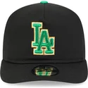 schwarze-gebogene-snapback-kappe-19twenty-saint-patrick-s-day-der-los-angeles-dodgers-mlb-von-new-era