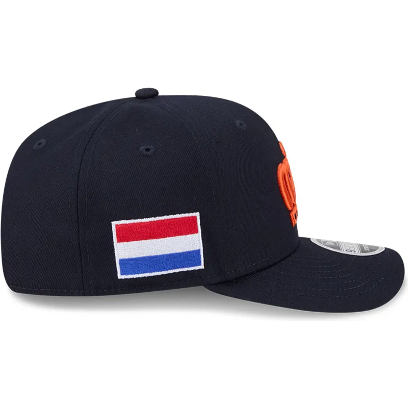 casquette-courbee-bleue-marine-snapback-9seventy-stretch-snap-the-netherlands-2026-world-baseball-classic-new-era