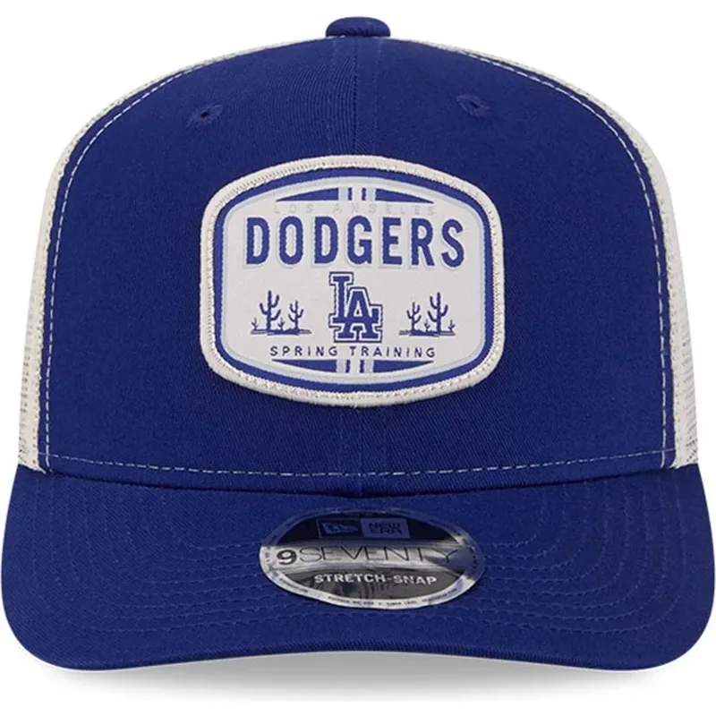 casquette-trucker-bleue-9seventy-stretch-snap-patch-los-angeles-dodgers-mlb-new-era