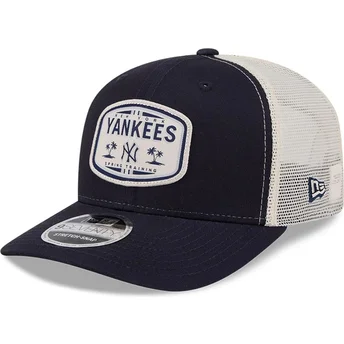 Keps trucker marinblå 9SEVENTY Stretch Snap Patch New York Yankees MLB från New Era