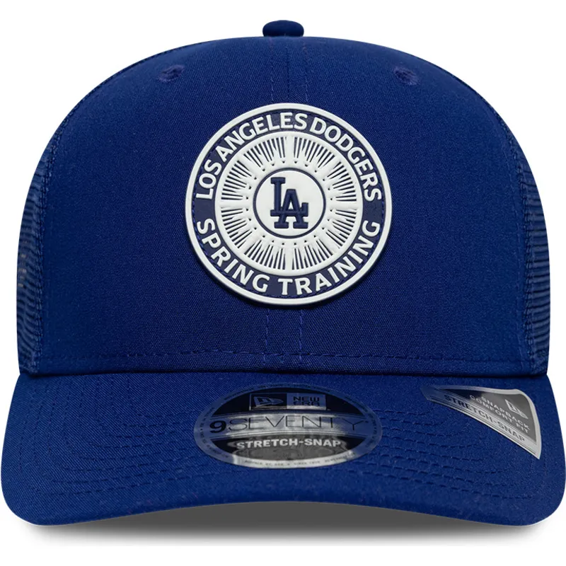 casquette-trucker-bleue-9seventy-stretch-snap-circle-spring-training-los-angeles-dodgers-mlb-new-era