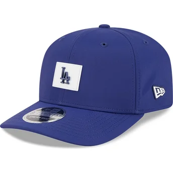 Blaue gebogene Snapback-Kappe 9SEVENTY Stretch Snap Clubhouse der Los Angeles Dodgers MLB von New Era
