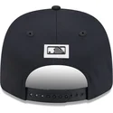 marineblaue-gebogene-snapback-kappe-9seventy-stretch-snap-clubhouse-der-new-york-yankees-mlb-von-new-era