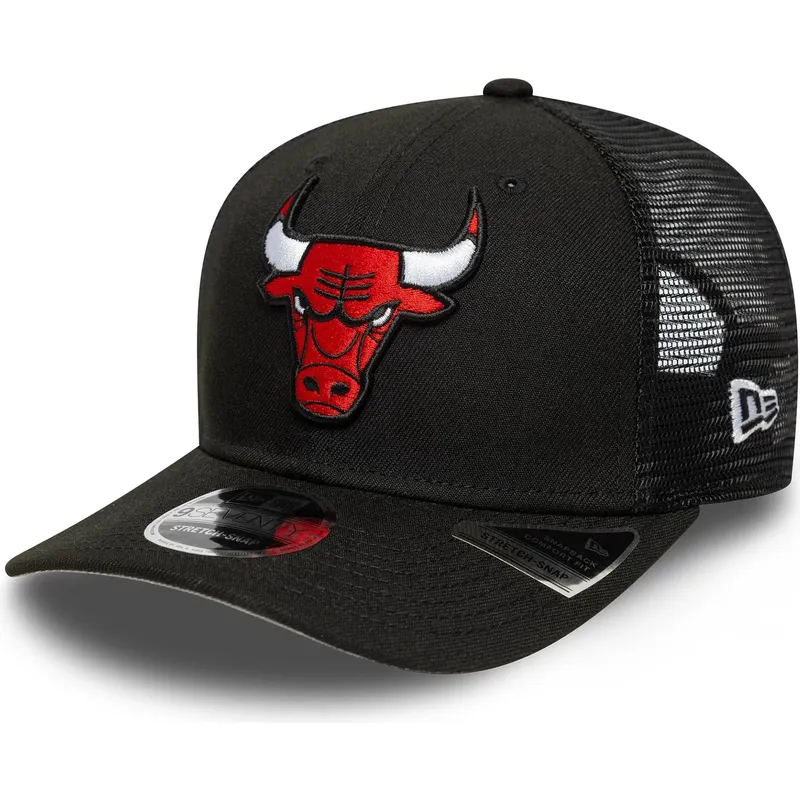 cappellino-trucker-nero-9seventy-stretch-snap-eg-dei-chicago-bulls-nba-di-new-era