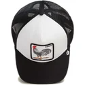 casquette-trucker-blanche-et-noire-coq-cock-rooster-the-farm-goorin-bros