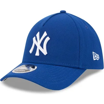 New Era Curved Brim 39THIRTY M-Crown A Frame New York Yankees MLB Blue Fitted Cap