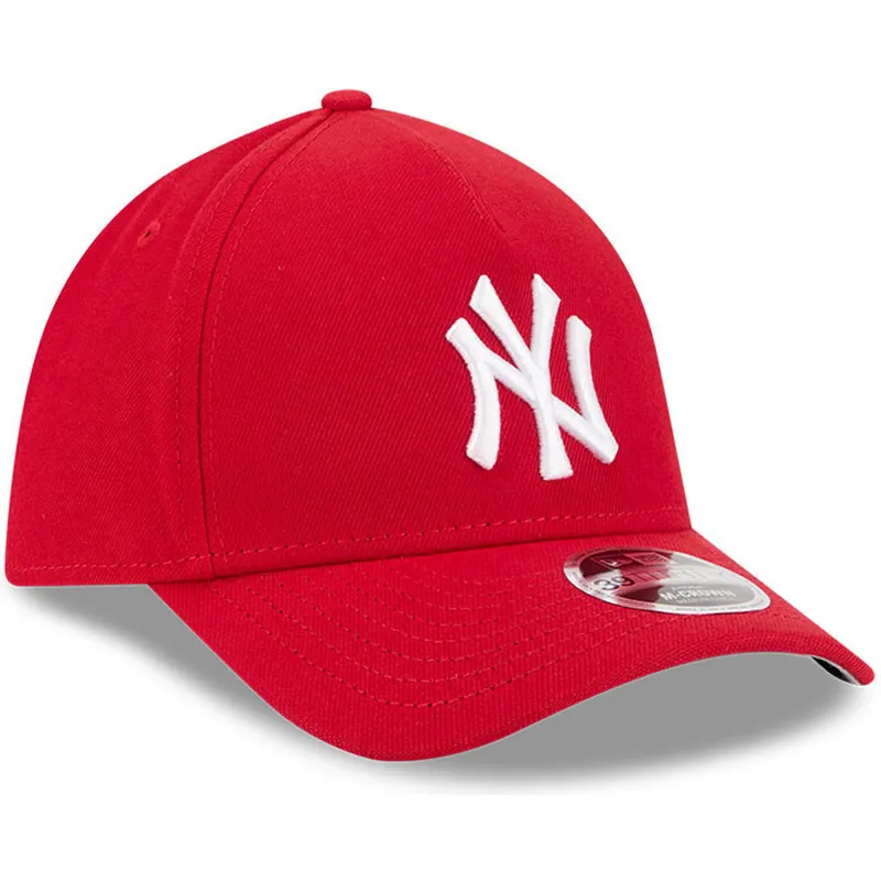 czerwona-dopasowana-czapka-z-zakrzywionym-daszkiem-39thirty-m-crown-a-frame-new-york-yankees-mlb-new-era