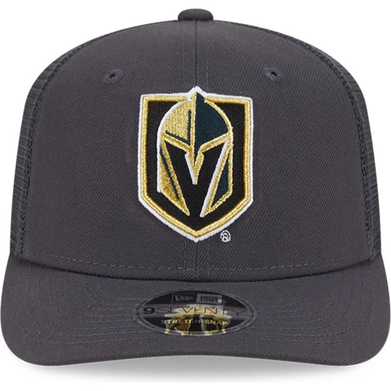 czapka-trucker-szara-9seventy-stretch-snap-evergreen-vegas-golden-knights-nhl-new-era