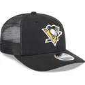 cappellino-trucker-nero-9seventy-stretch-snap-evergreen-dei-pittsburgh-penguins-nhl-di-new-era