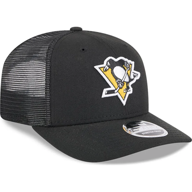 casquette-trucker-noire-9seventy-stretch-snap-evergreen-pittsburgh-penguins-nhl-new-era