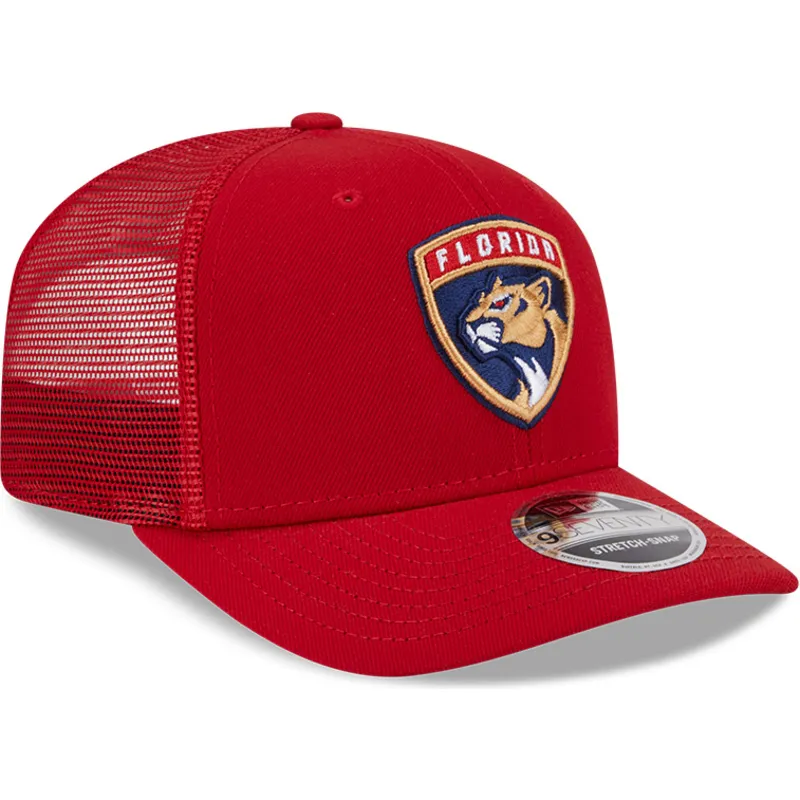 czerwona-czapka-trucker-9seventy-stretch-snap-evergreen-florida-panthers-nhl-new-era