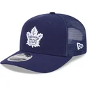 cappellino-trucker-blu-marino-9seventy-stretch-snap-evergreen-di-toronto-maple-leafs-nhl-di-new-era