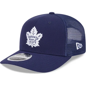 New Era 9SEVENTY Stretch Snap Evergreen Toronto Maple Leafs NHL Navy Blue Trucker Hat