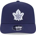 marineblaue-trucker-kappe-9seventy-stretch-snap-evergreen-der-toronto-maple-leafs-nhl-von-new-era