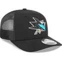 gorra-trucker-negra-9seventy-stretch-snap-evergreen-de-san-jose-sharks-nhl-de-new-era