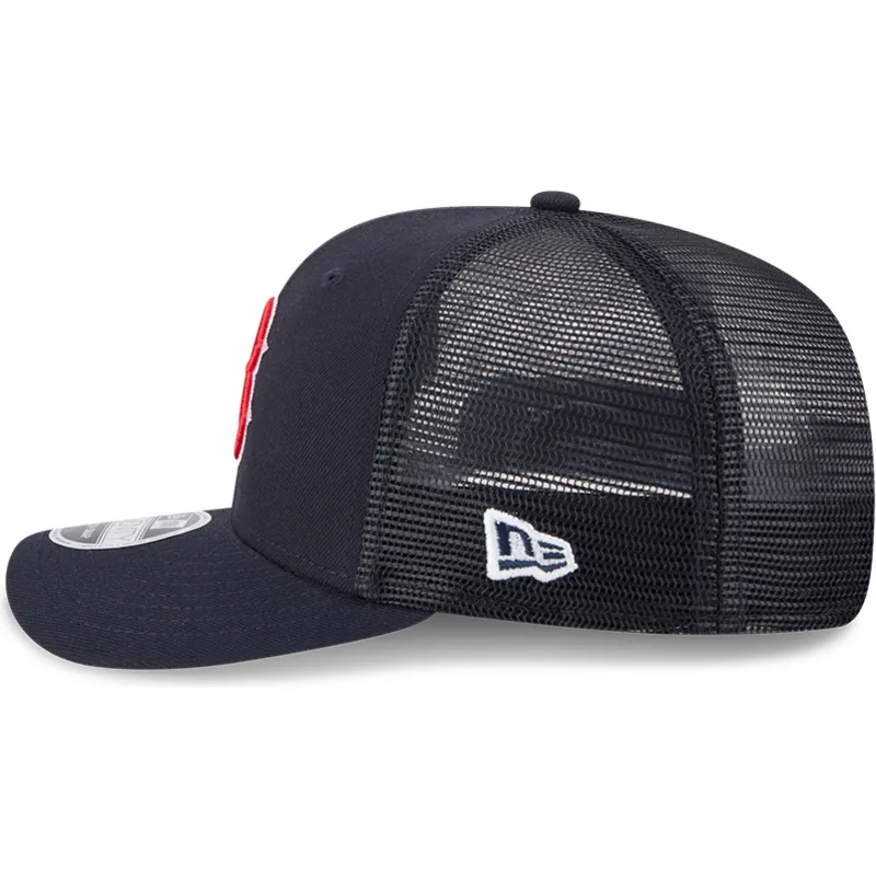 cappellino-trucker-blu-navy-9seventy-stretch-snap-evergreen-di-boston-red-sox-mlb-di-new-era