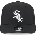 schwarze-trucker-kappe-9seventy-stretch-snap-evergreen-der-chicago-white-sox-mlb-von-new-era