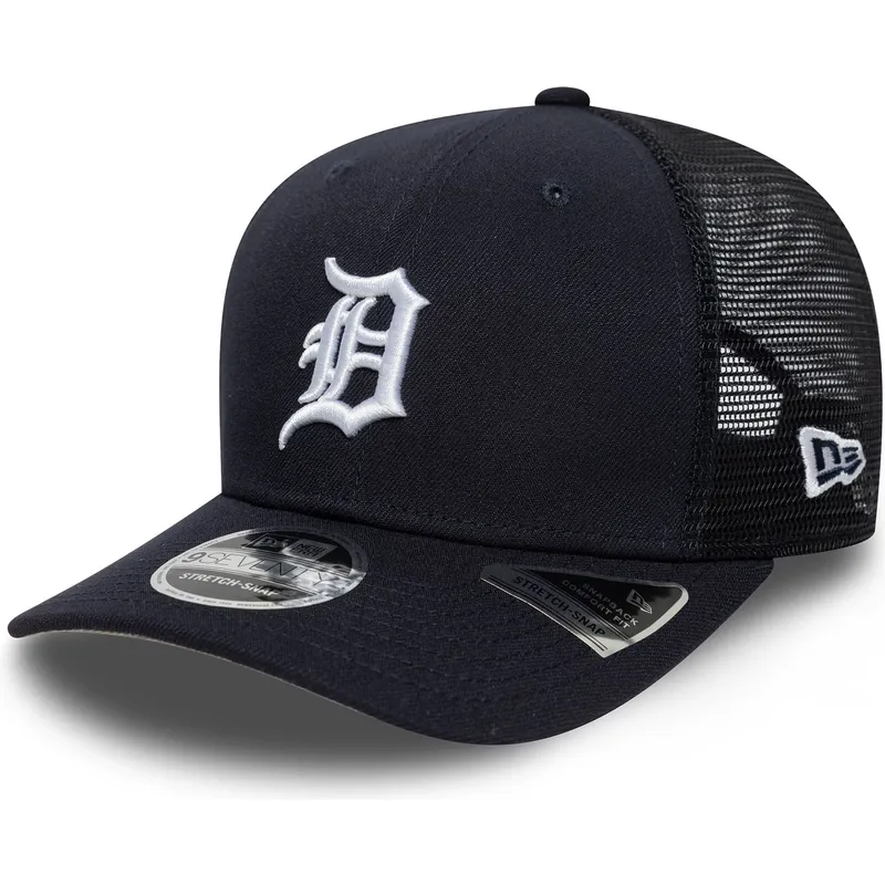 casquette-trucker-bleue-marine-9seventy-stretch-snap-evergreen-detroit-tigers-mlb-new-era