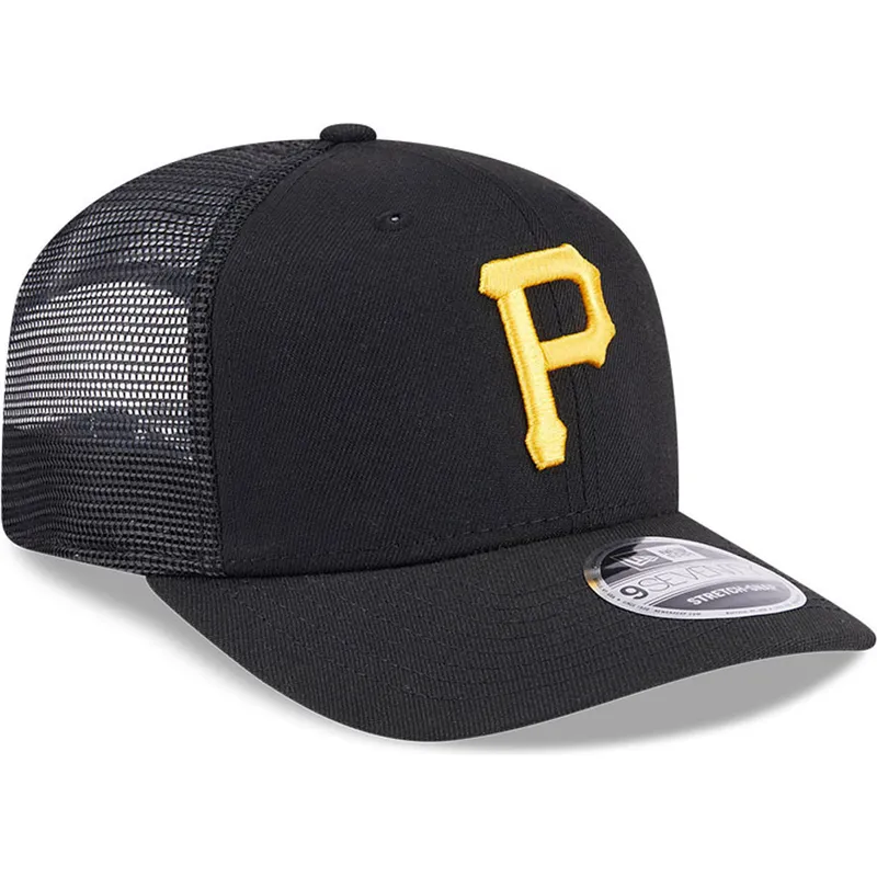 casquette-trucker-noire-9seventy-stretch-snap-evergreen-pittsburgh-pirates-mlb-new-era