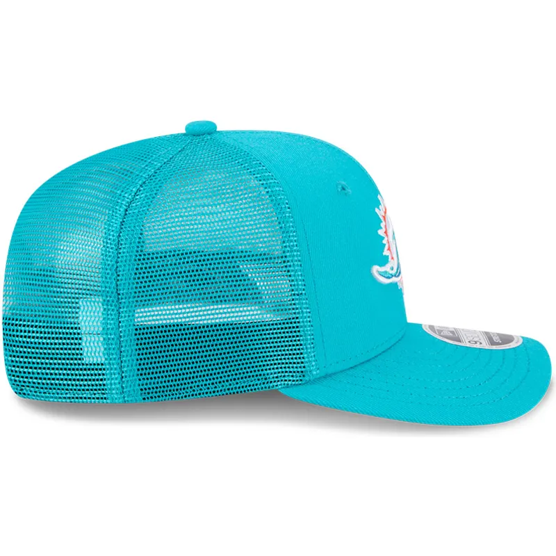 blaue-trucker-kappe-9seventy-stretch-snap-evergreen-der-miami-dolphins-nfl-von-new-era