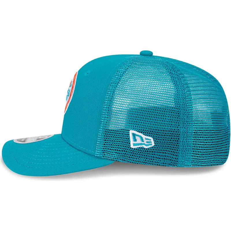 trucker-cap-blau-9seventy-stretch-snap-evergreen-helmet-der-miami-dolphins-nfl-von-new-era