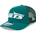 grune-trucker-kappe-9seventy-stretch-snap-evergreen-der-new-york-jets-nfl-von-new-era