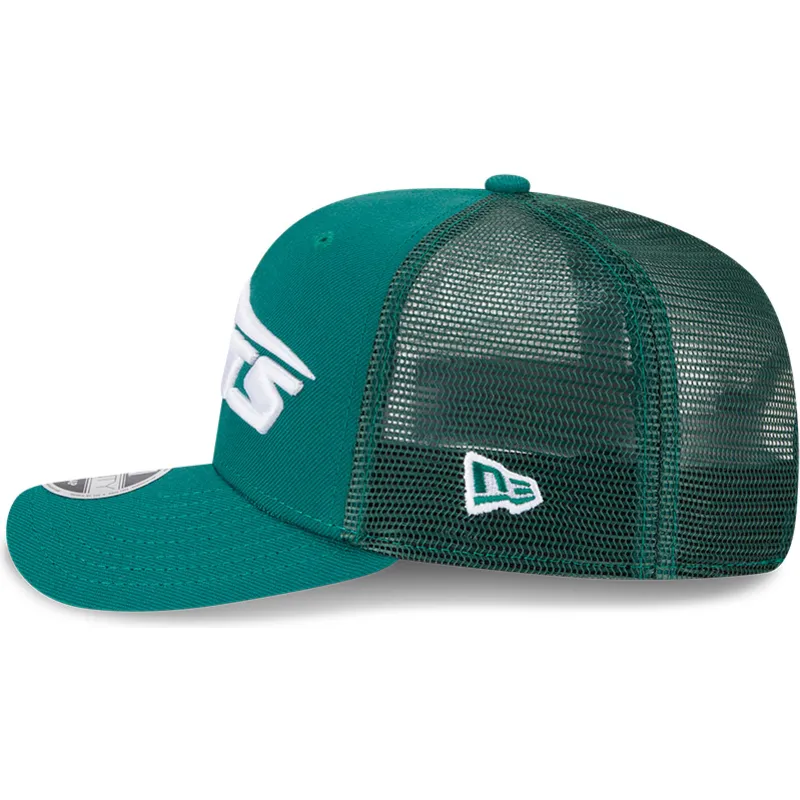 grune-trucker-kappe-9seventy-stretch-snap-evergreen-der-new-york-jets-nfl-von-new-era