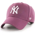 casquette-courbee-grenat-snapback-mvp-new-york-yankees-mlb-47-brand
