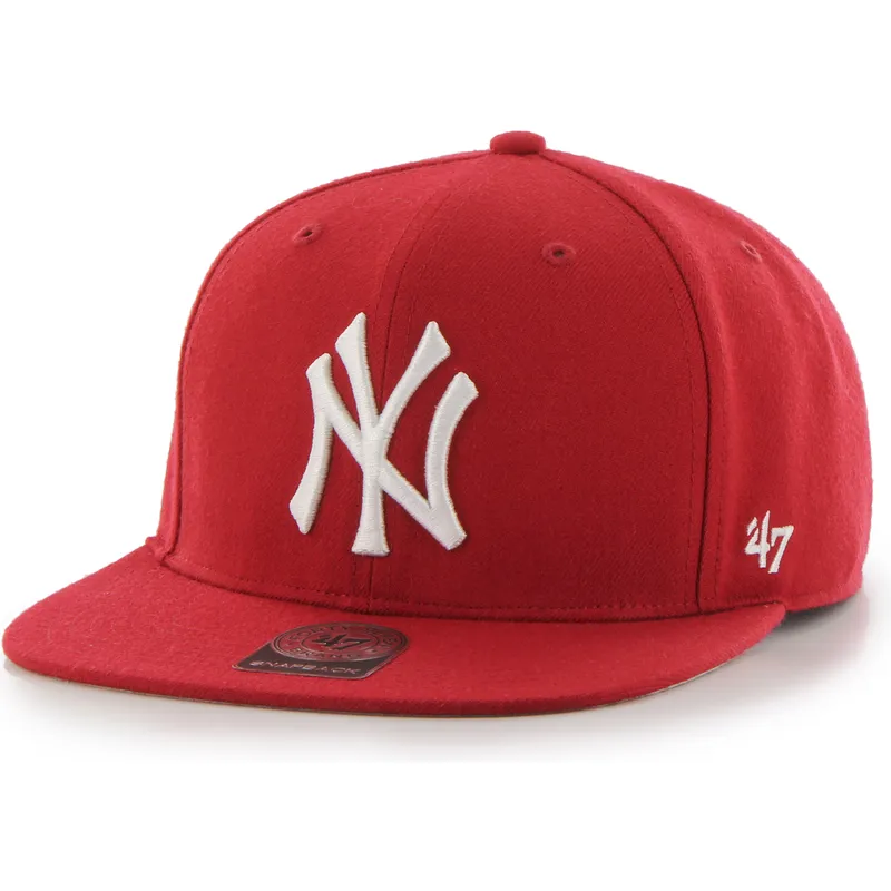casquette-plate-rouge-snapback-captain-no-shot-new-york-yankees-mlb-47-brand