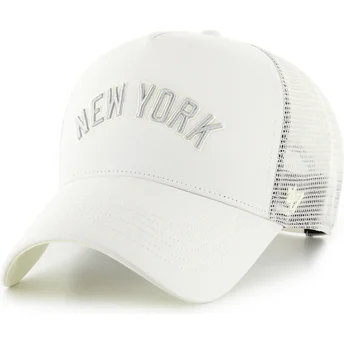Gorra trucker beige Offside DT Soft Glow Script de New York Yankees MLB de 47 Brand