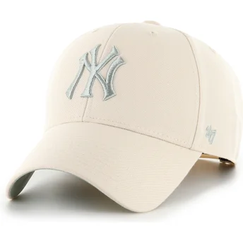 Casquette courbée beige snapback MVP Ballpark New York Yankees MLB 47 Brand