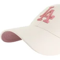 cappellino-curvo-beige-snapback-con-logo-rosa-mvp-ballpark-dei-los-angeles-dodgers-mlb-di-47-brand