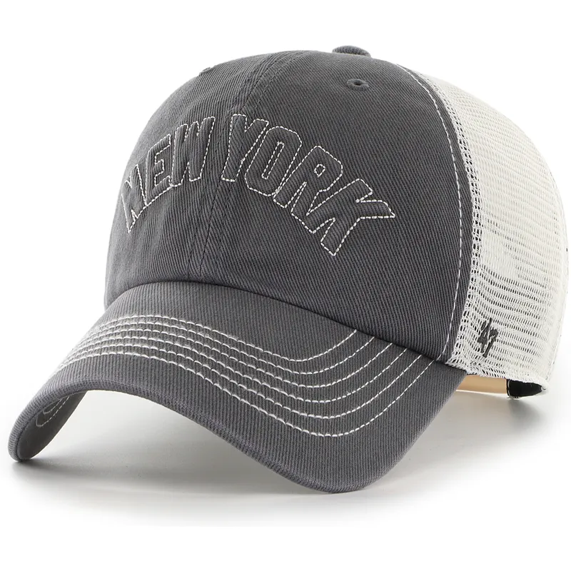 svart-trucker-keps-clean-up-trailer-script-mesh-fran-new-york-yankees-mlb-av-47-brand