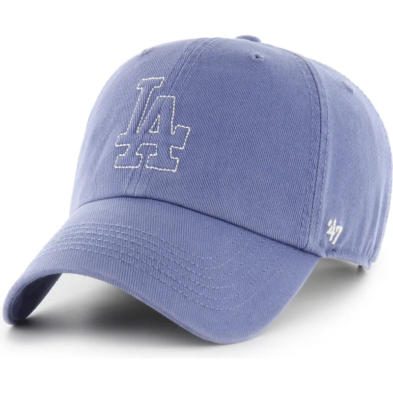 47-brand-curved-brim-clean-up-trailer-los-angeles-dodgers-mlb-blue-adjustable-cap